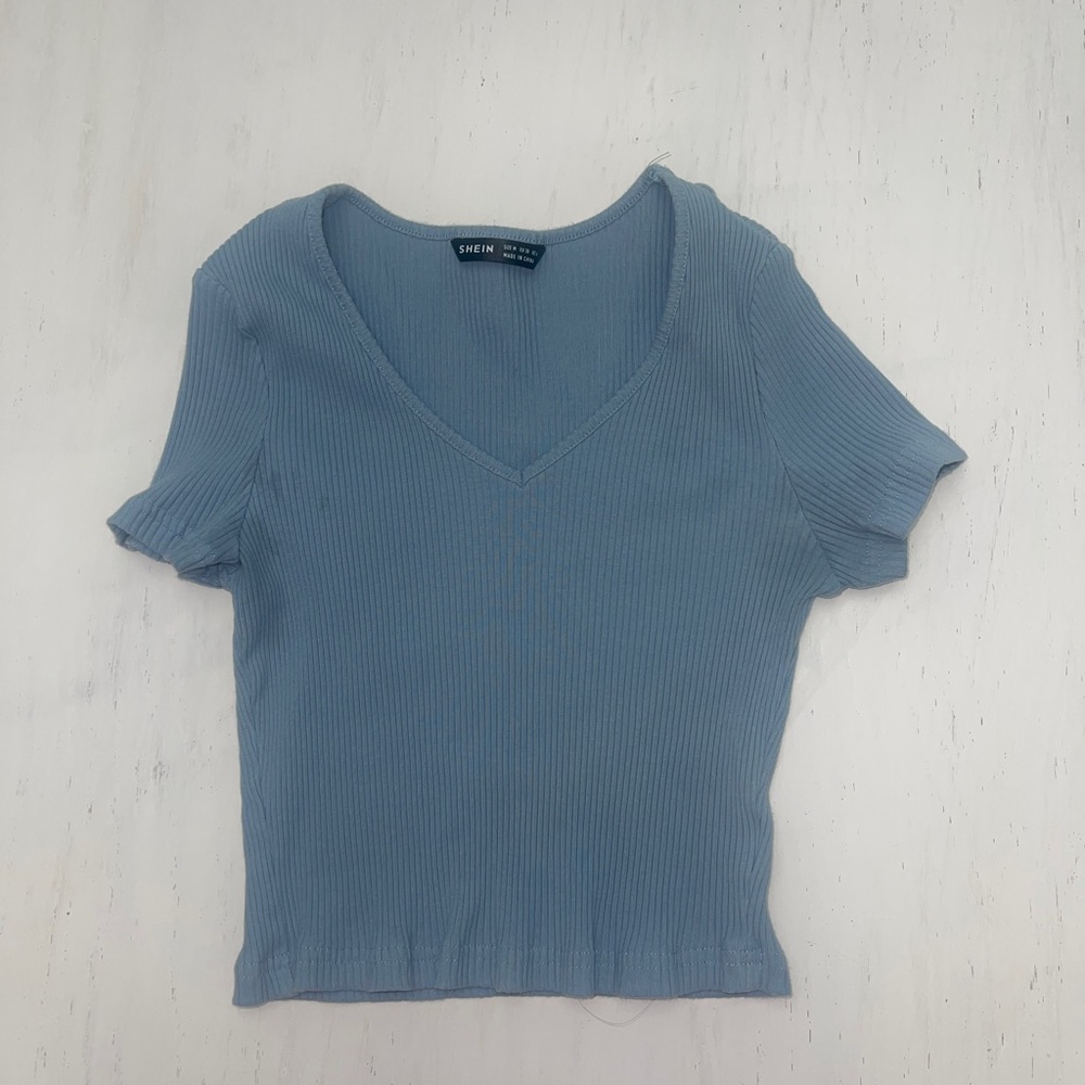 SHEIN tight ribbed crop top🔥